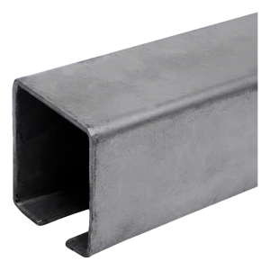 PSG carril guía perfil en C de acero para puertas correderas 80×80 mm – 7000 mm