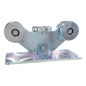 PSG carretón de puerta corredera de 5 rodillos para carril de 140 mm – rodillos de acero ⌀126 mm