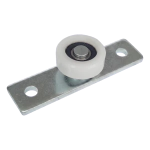 PSG – rodillo guía de nylon para puerta suspendida ø40 mm con placa de montaje