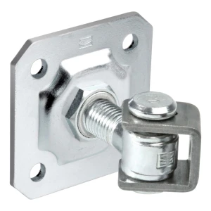 Comunello – bisagra regulable para puertas batientes M20, placa 100×100 mm