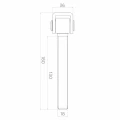 Bisagra regulable larga para puertas batientes M18 acero galvanizado 001-343 (5)