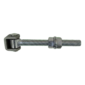 Bisagra ajustable de puerta atornillada M18 acero - larga L180 mm