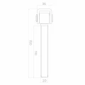Bisagra de acero regulable M20 para puertas batientes – galvanizada, L150 mm 001-350 (4)