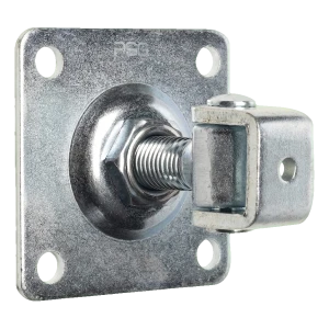 PSC bisagra de puerta regulable con placa M20 galvanizada 100×100×4 mm