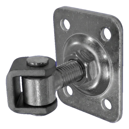 PSG bisagra de portón regulable M16 con placa rectangular 75×55 mm 001-388 (1)