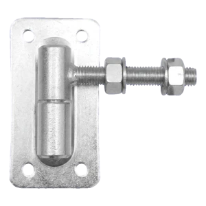 PSG bisagra regulable torneada para puertas fi30 M18 con placa 160×85 mm