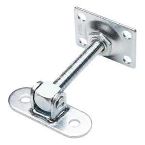 Bisagra ajustable de puerta PSG M14 con placa 115×40 mm y plater 75×55 mm